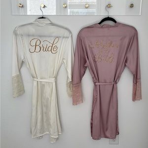 Bride & Mother of the Bride satin robes